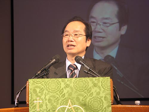 이날 강연한 감리교신학대학교 총장 김외식 박사