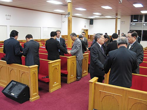 지난 뉴욕한성교회에서 1차 기도회 모습