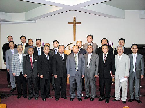 2차 준비기도회 참석한 교협 임원진들(아멘넷 제공)