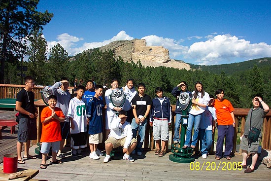 사우스다코다에서 단체사진.