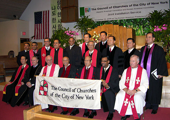 CCCNY, 한미위원회 조직 및 취임예배