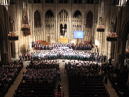 찬양제 마지막을 장식한 '연합찬양대'