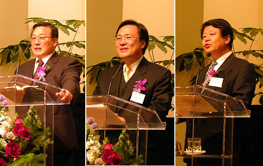 이 날 주제 발표를 한 한세원 목사, 김종훈 목사, 오영관 목사(왼쪽부터)