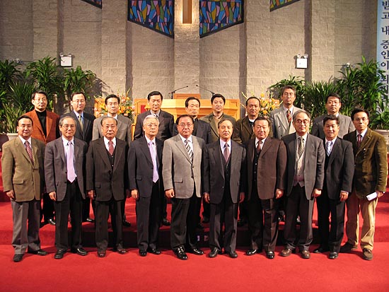 장신대 미동부지역 동문회 단체 사진.