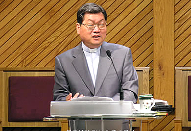 부흥성회에 강사로 나서는 김종순 목사, 사진은 작년 어린양교회에서의 집회 ⓒ송내중앙감리교회