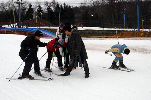 정원교회는 스키캠프를 진행했다.