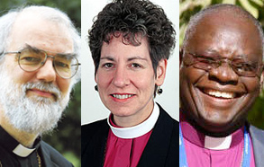 로완 윌리엄스 대주교, 캐서린 제퍼츠 셔리 수좌주교, 피터 아키놀라 대주교 