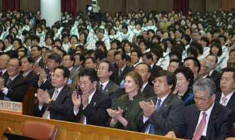이날 예배에는 미국과 일본 현지에서 목회하고 있는 한인 목회자들도 참석했다. ⓒ송경호 기자 