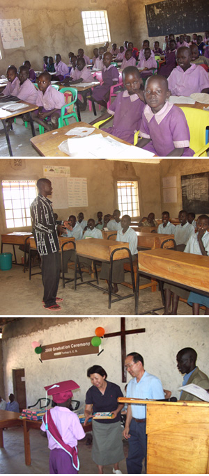 케냐 선교의 가장 큰 열매로 꼽히는 학교 사역. 유치원생 3명으로 시작해 지금은 약 6백명이 재학 중인 유치원, 초등학교, 중학교를 운영하고 있다.