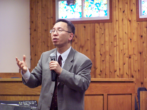 박길재 목사 . '목적이 이끄는 기독교 교육'을 강의했다.