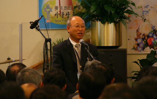 신임부총회장 강대은 목사. 