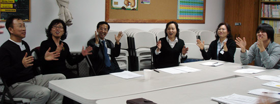 참석자들은 매우 즐겁게 강의에 참석했다.