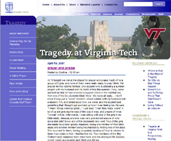 버지니아 공대 CCC 홈페이지에 올라온 글