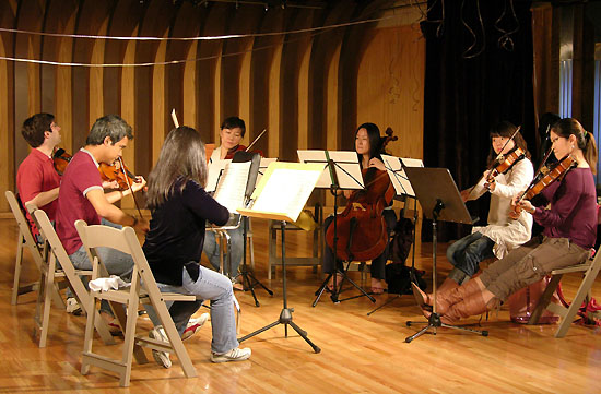 음악학원 MALI와 함께하는 월드비전 자선 콘서트 리허설 장면