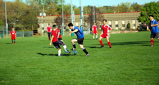 뉴저지 교회들의 친선축구대회가 진행중이다. ⓒ팰리세이드장로교회 