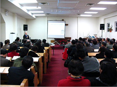 퀸즈중앙장로교회서 뉴욕의 목회자들을 대상으로 진행된 목회와 건강 세미나 ⓒ목회와 건강