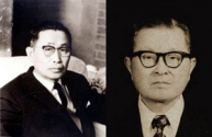 박형룡 박사(오른쪽)와 김재준 박사(왼쪽).