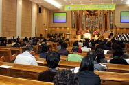 KWMA가 주최한 ‘한국선교 100주년 기념 감사예배’ 모습. ⓒ신태진 기자