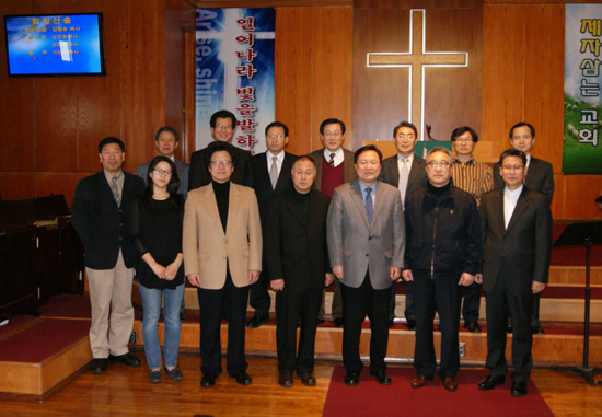 뉴욕남성목회자합창단 창립총회 참가자들이 기념촬영을 했다.