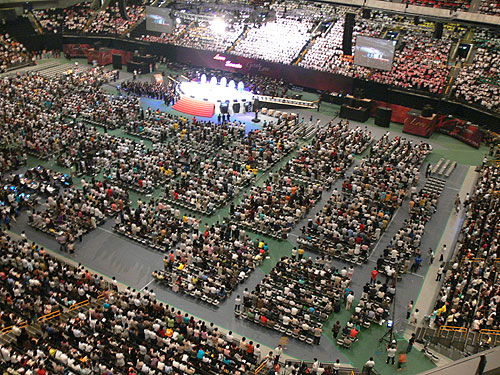 사이타마현에 소재한 수퍼 아레나홀을 가득 메운 2만 여명의 참석자들은 한류를 통해 하나님의 사랑의 노래를 들으며 일본을 향한 하나님의 사랑을 깨달았다.ⓒ강성현 기자