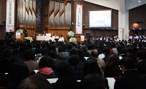 2012 한국교회 부활절연합예배 ⓒ 크리스천투데이 DB