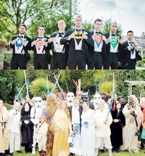 국내외 온라인 커뮤니티에서 든든한 결혼식 복장이 화제다