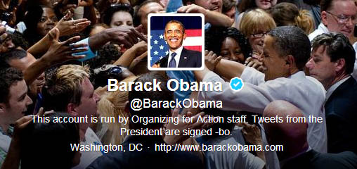 OFA의 오바마 트위터 관리 논란