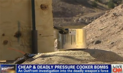 CNN의 압력밥솥 폭탄 모의 실험