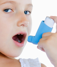 어린이들의 천식 발병도가 높다.