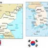 미 국무성의 웹사이트(www.state.gov)에 나오는 북한 지도(좌)와 한국 지도(우).