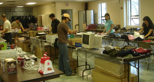 롱아일랜드 성결교회는 지난 11일 볼리비아 미쓰게교회 건축을 위한 바자회를 진행했다.  ⓒ롱아일랜드 성결교회