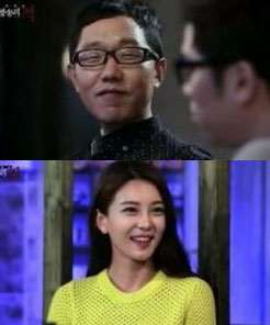 김제동과 소개팅녀 이슬아. 엠넷 <방송의 적> 화면캡쳐