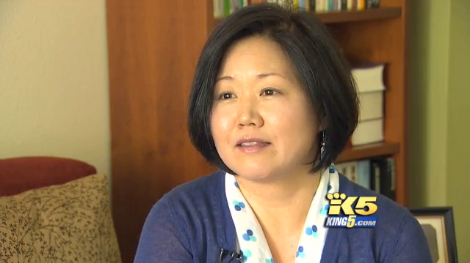 King5 TV에서 북한 억류의 부당함과 케네스 배 귀환을 위해 미정부 당국의 노력을 요청하는 테리 정씨