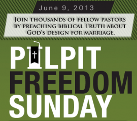 교회와 종교 기관의 정치적 연설 금지에 반대하는 '강단 자유 주일' 행사는 올해도 미 전역에서 열렸다.