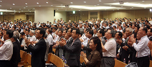 예장 통합 총회의 한 장면