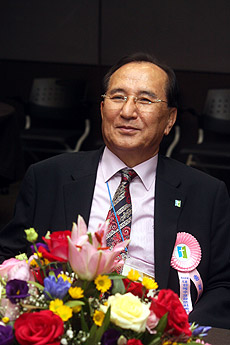 합동 제98회 총회 총회장에 추대된 안명환 목사. ⓒ김진영 기자