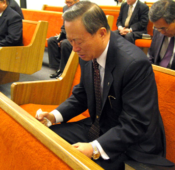 북한 복음화와 민족을 위해서 기도하는 OCU 기도회가 충현교회에서 열렸다