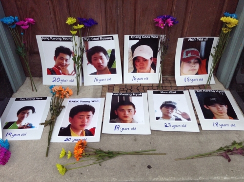 지난 5월 강제북송 당한 아홉 명의 탈북자 고아들의 사진. ⓒ북한자유연합.