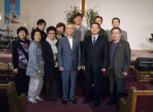 겨레사랑 미동부본부는 매달 북한동포를 위한 기도회를 갖고 있다. 14일은 행복한 교회에서 정기기도회가 진행됐다.
