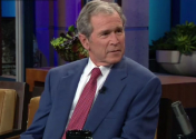 19일 NBC 투나잇쇼에 출연한 조지 W. 부시 전 미국 대통령. ⓒ방송 화면 캡처.