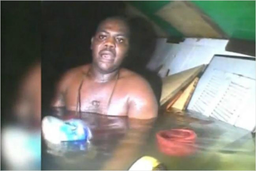 해리슨 오그제바 오킨이 구조될 당시의 모습. ⓒ유튜브