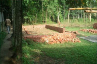 중지된 탕가일 성결교회 건축 현장. ⓒ한국오픈도어선교회.