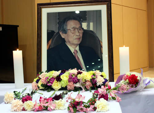 장공 김재준 목사의 영정. ⓒ신태진 기자