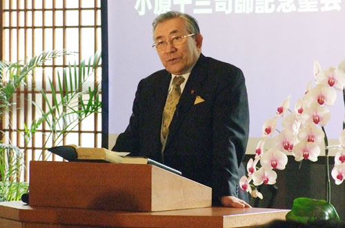 요도바시교회 미네노 타츠히로 목사가 메시지를 전하고 있다. ⓒ강성현 기자