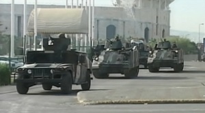 레바논에 진입한 시리아 병사들의 모습. ⓒ방송화면 캡쳐