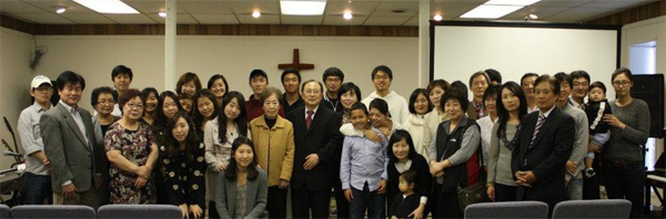 말씀의샘교회 성도들.