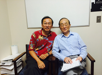 허정갑 교수(왼쪽)와 이승만 목사(오른쪽)