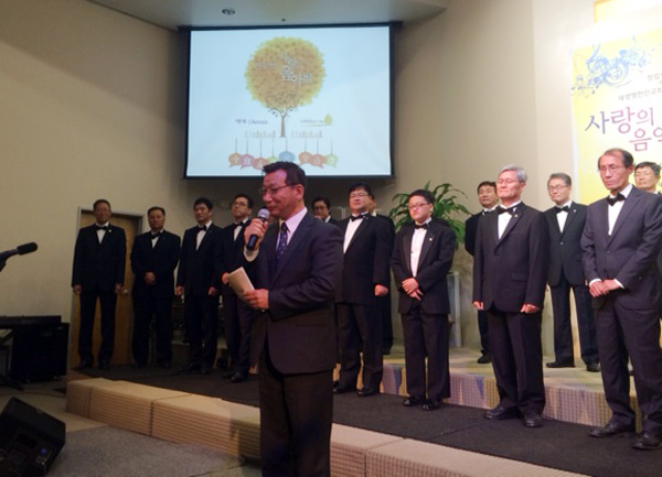 새생명한인교회 정철 담임목사가 감사 인사를 전하고 있다.