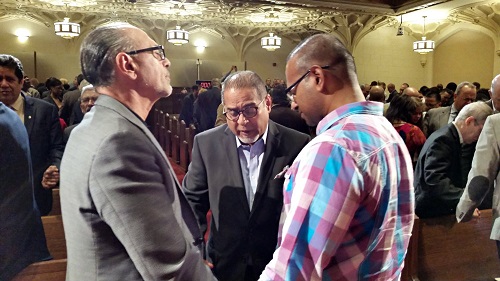 ▲지난 2014년 9월 23일, 뉴욕시 소재 갈보리침례교회에서 드린 뉴욕 시티서브(NY CityServe) 예배. ⓒ크리스천포스트 제공