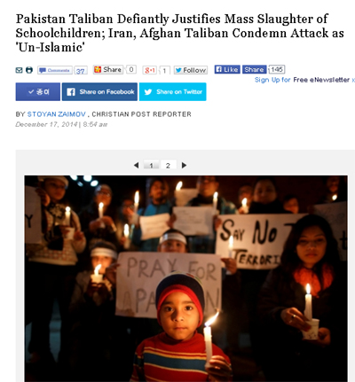 ▲크리스천포스트 보도화면 캡쳐.